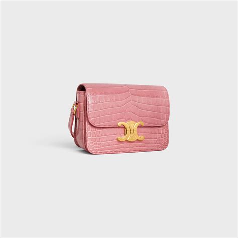 pink celine crocodile bag|Celine pink handbags sale.